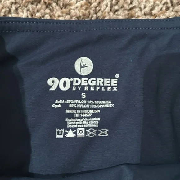 Women's Navy Biker Shorts - Picture 2 of 3